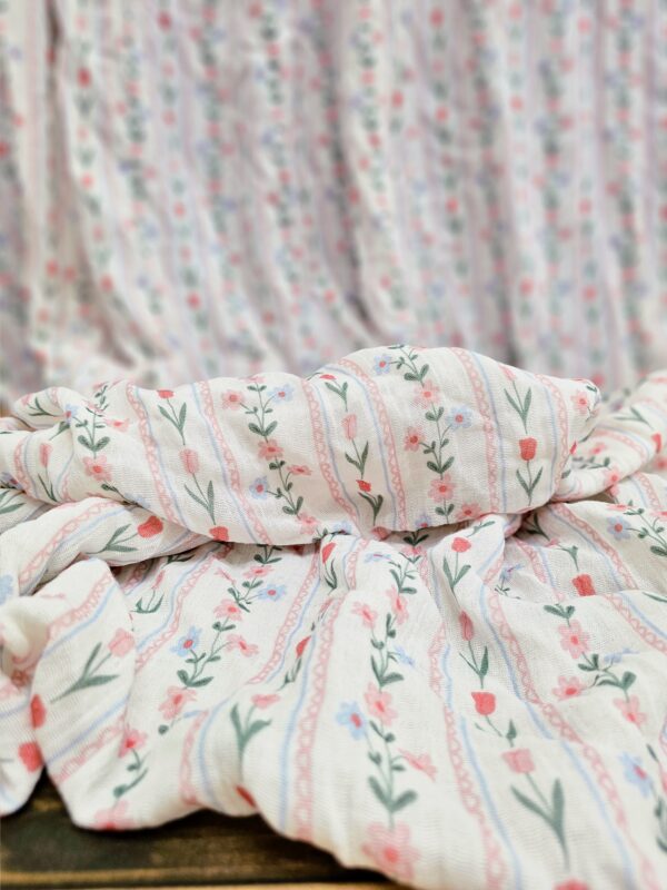 Rose Line Müslin Kumaş