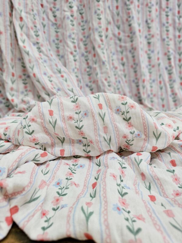 Rose Line Müslin Kumaş