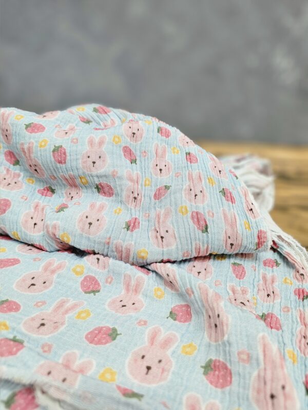 BerryBunny' Müslin Kumaş / ÖN SİPARİŞ