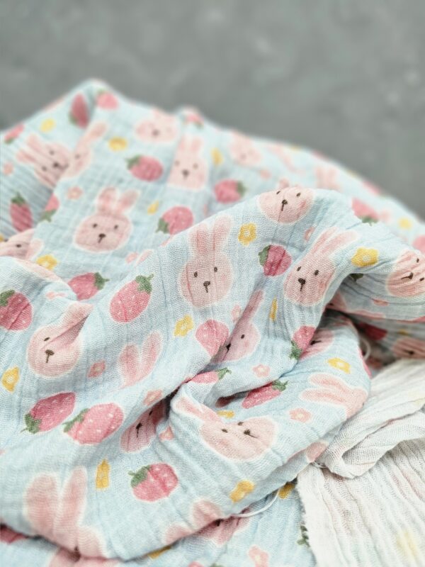 BerryBunny' Müslin Kumaş / ÖN SİPARİŞ