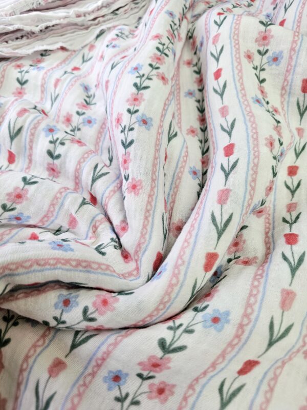 Rose Line Müslin Kumaş