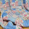 Mavili Vintage Patchwork Müslin Kumaş / ÖN SİPARİŞ