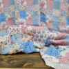 Mavili Vintage Patchwork Müslin Kumaş / ÖN SİPARİŞ
