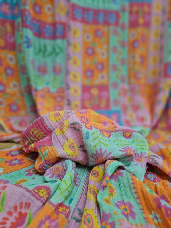 Vintage Patchwork Müslin Kumaş / ÖN SİPARİŞ