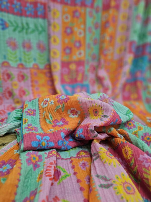 Vintage Patchwork Müslin Kumaş / ÖN SİPARİŞ