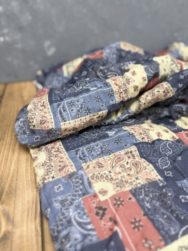 img_0449 Kareli vintage patchwork- parça müslin kumaş