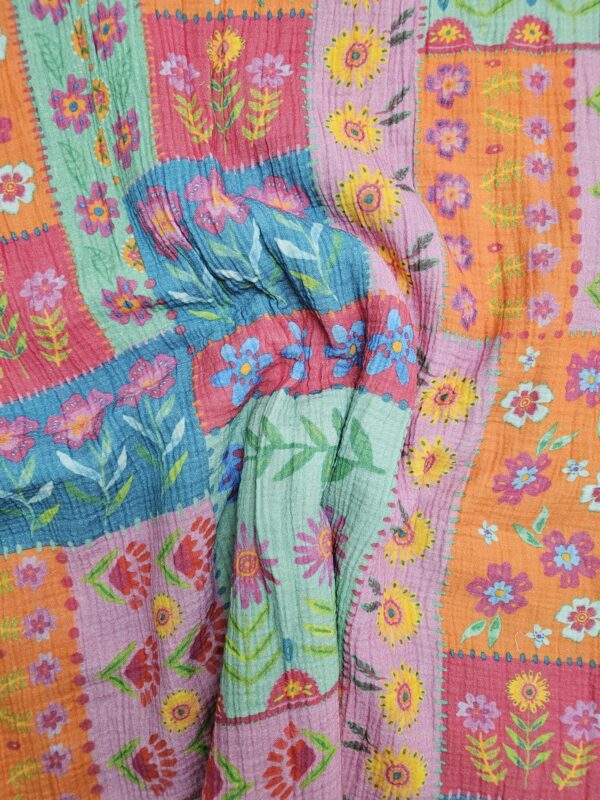 Vintage Patchwork Müslin Kumaş / ÖN SİPARİŞ
