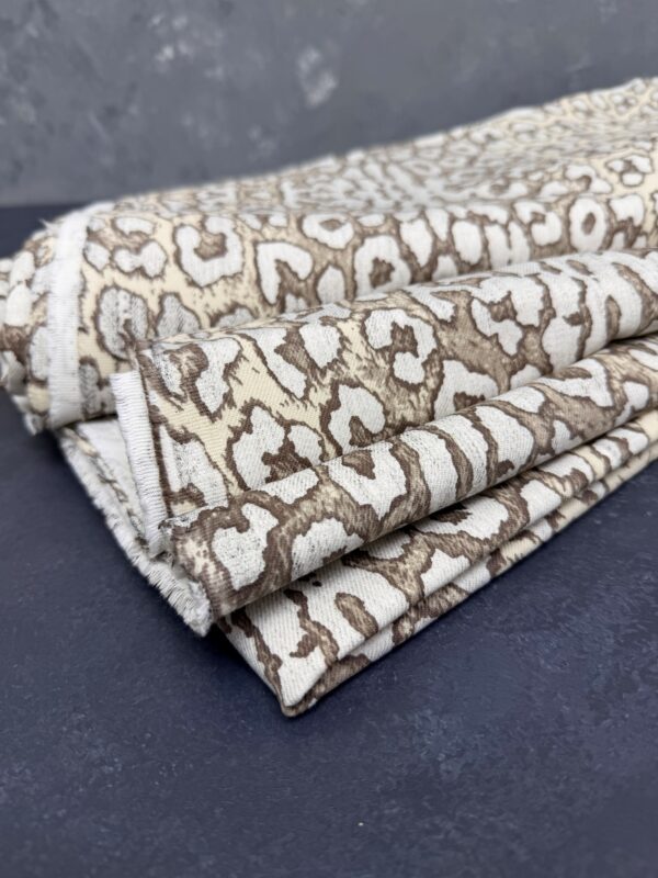 Eskitme Leopar Desen Kot Kumaş / parça